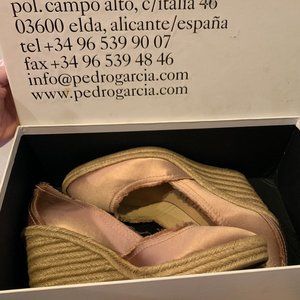 Pedro Garcia Pink Satin Wedges